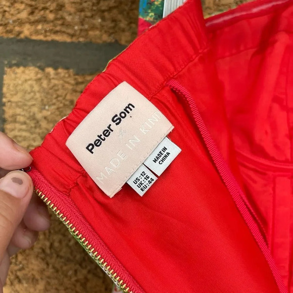 Peter Som for Anthropologie Luisa Poppy Dress size 12 - Picture 8 of 12